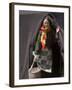 Tibetan Woman Carrying a Bucket to the Tent, East Himalayas, Tibet, China-Keren Su-Framed Photographic Print