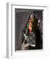 Tibetan Woman Carrying a Bucket to the Tent, East Himalayas, Tibet, China-Keren Su-Framed Photographic Print