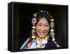 Tibetan Woman, Tibet, China-Keren Su-Framed Stretched Canvas