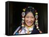 Tibetan Woman, Tibet, China-Keren Su-Framed Stretched Canvas