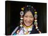 Tibetan Woman, Tibet, China-Keren Su-Stretched Canvas