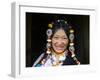 Tibetan Woman, Tibet, China-Keren Su-Framed Photographic Print