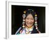 Tibetan Woman, Tibet, China-Keren Su-Framed Photographic Print