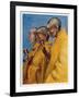 Tibetan "Yellow Monks" Using Prayer Wheels-Henry Savage Landor-Framed Art Print