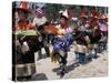 Tibetans Dressed for Religious Shaman's Ceremony, Tongren, Qinghai Province, China-Occidor Ltd-Stretched Canvas