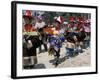 Tibetans Dressed for Religious Shaman's Ceremony, Tongren, Qinghai Province, China-Occidor Ltd-Framed Photographic Print