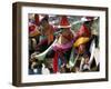 Tibetans Dressed for Religious Shaman's Ceremony, Tongren, Qinghai Province, China-Occidor Ltd-Framed Photographic Print