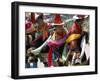 Tibetans Dressed for Religious Shaman's Ceremony, Tongren, Qinghai Province, China-Occidor Ltd-Framed Photographic Print