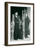 Tibetans with Trumpets-null-Framed Art Print