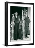 Tibetans with Trumpets-null-Framed Art Print