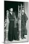 Tibetans with Trumpets-null-Mounted Art Print