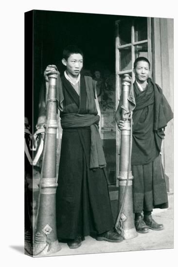 Tibetans with Trumpets-null-Stretched Canvas