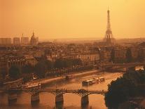 Paris and Eiffel Tower-Tibor Bogn?r-Photographic Print