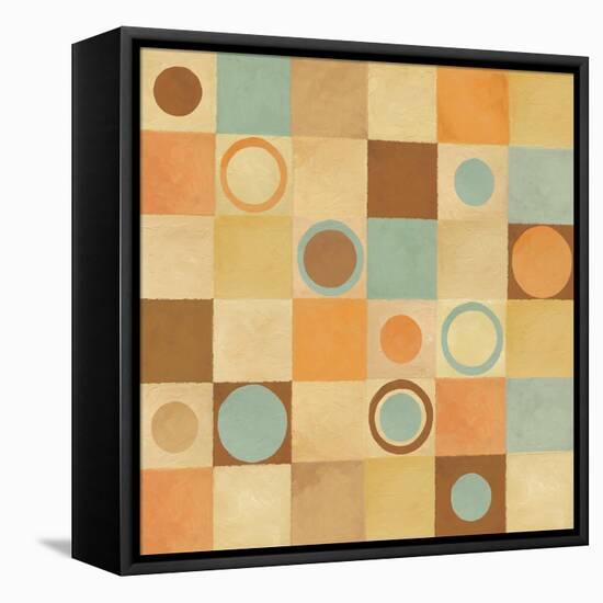 Tic Tac Dots I-Delphine Corbin-Framed Stretched Canvas