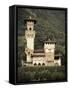 Ticino, Lake Lugano, Lugano, Lakefront Villa, Paradiso, Switzerland-Walter Bibikow-Framed Stretched Canvas