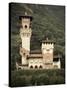 Ticino, Lake Lugano, Lugano, Lakefront Villa, Paradiso, Switzerland-Walter Bibikow-Stretched Canvas