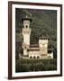 Ticino, Lake Lugano, Lugano, Lakefront Villa, Paradiso, Switzerland-Walter Bibikow-Framed Photographic Print