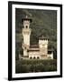 Ticino, Lake Lugano, Lugano, Lakefront Villa, Paradiso, Switzerland-Walter Bibikow-Framed Photographic Print