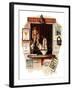 "Ticket Agent", April 24,1937-Norman Rockwell-Framed Giclee Print