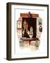 "Ticket Agent", April 24,1937-Norman Rockwell-Framed Giclee Print