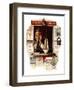 "Ticket Agent", April 24,1937-Norman Rockwell-Framed Giclee Print