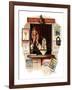 "Ticket Agent", April 24,1937-Norman Rockwell-Framed Giclee Print