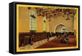 Ticket Concourse, Union Station, Los Angeles, California, C.1910-35-null-Framed Stretched Canvas