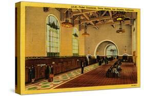 Ticket Concourse, Union Station, Los Angeles, California, C.1910-35-null-Stretched Canvas