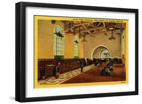 Ticket Concourse, Union Station, Los Angeles, California, C.1910-35-null-Framed Giclee Print