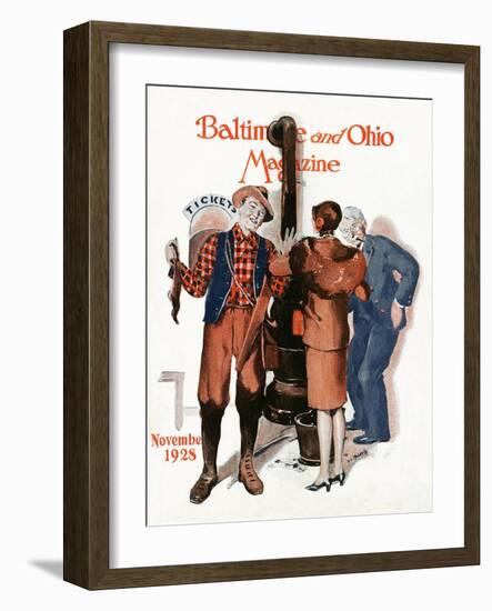 Ticket Counter 1928-Virginia Louise Moberly-Framed Giclee Print