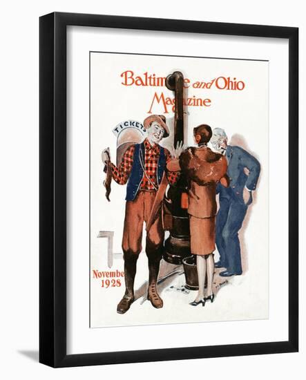 Ticket Counter 1928-Virginia Louise Moberly-Framed Giclee Print