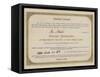 Ticket for Charles Dickens Amateur Dramatic Performance, 1845-null-Framed Stretched Canvas