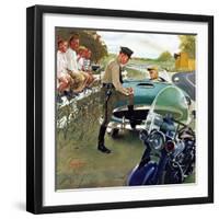 "Ticket for Roadster", April 27, 1957-George Hughes-Framed Giclee Print