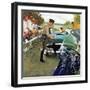 "Ticket for Roadster", April 27, 1957-George Hughes-Framed Giclee Print