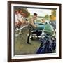 "Ticket for Roadster", April 27, 1957-George Hughes-Framed Giclee Print