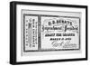 Ticket for the Impeachment of President Andrew Johnson-American School-Framed Giclee Print