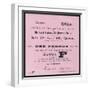Ticket for the Laying of the Memorial Stone at Tower Bridge, London, 21 June 1886-null-Framed Giclee Print