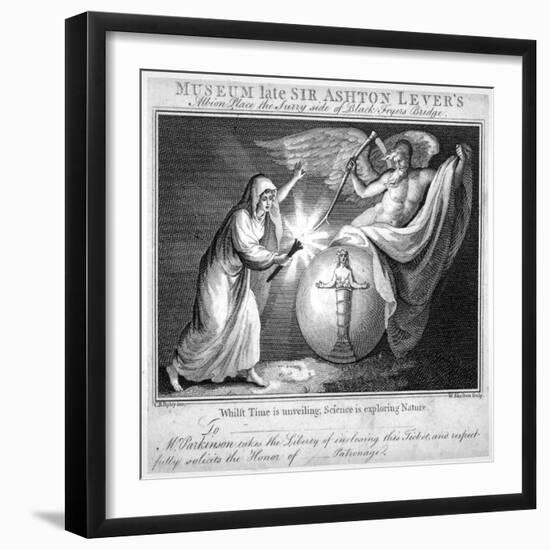 Ticket for the Leverian Museum, Albion Place, Southwark, London, C1805-William Skelton-Framed Giclee Print