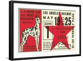 Ticket to Dog Show-null-Framed Art Print