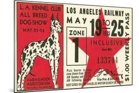 Ticket to Dog Show-null-Mounted Art Print
