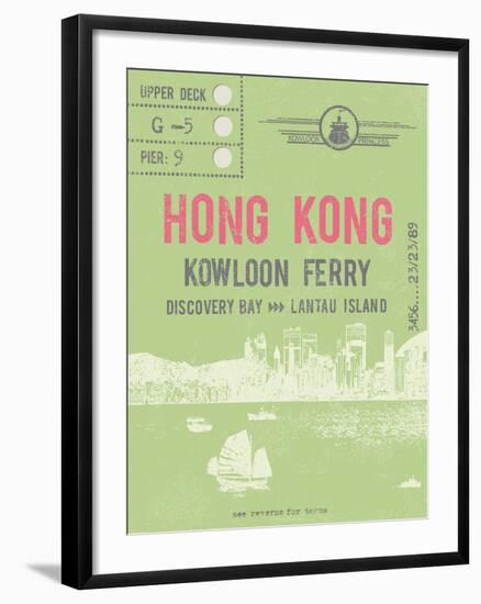 Ticket to Hong Kong-The Vintage Collection-Framed Giclee Print