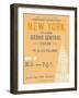 Ticket to New York-The Vintage Collection-Framed Art Print