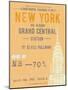 Ticket to New York-The Vintage Collection-Mounted Art Print
