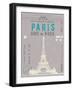 Ticket to Paris-The Vintage Collection-Framed Art Print