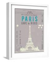 Ticket to Paris-The Vintage Collection-Framed Art Print