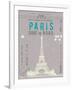 Ticket to Paris-The Vintage Collection-Framed Giclee Print