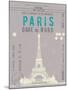 Ticket to Paris-The Vintage Collection-Mounted Giclee Print