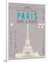 Ticket to Paris-The Vintage Collection-Framed Giclee Print