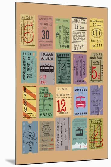 Ticket to Ride-The Vintage Collection-Mounted Giclee Print