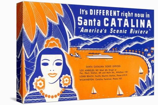 Ticket to Santa Catalina-null-Stretched Canvas